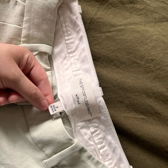 Aritzia Effortless Pants - Sage Green (Limited Edition Colour) - Regular Length - Picture 5 of 6